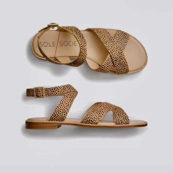 Leopard Print Sandals - Picture 1 of 1